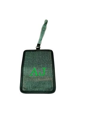 Thirty-One Luggage Tag Carry Me Away Initials A J Green New In Bag